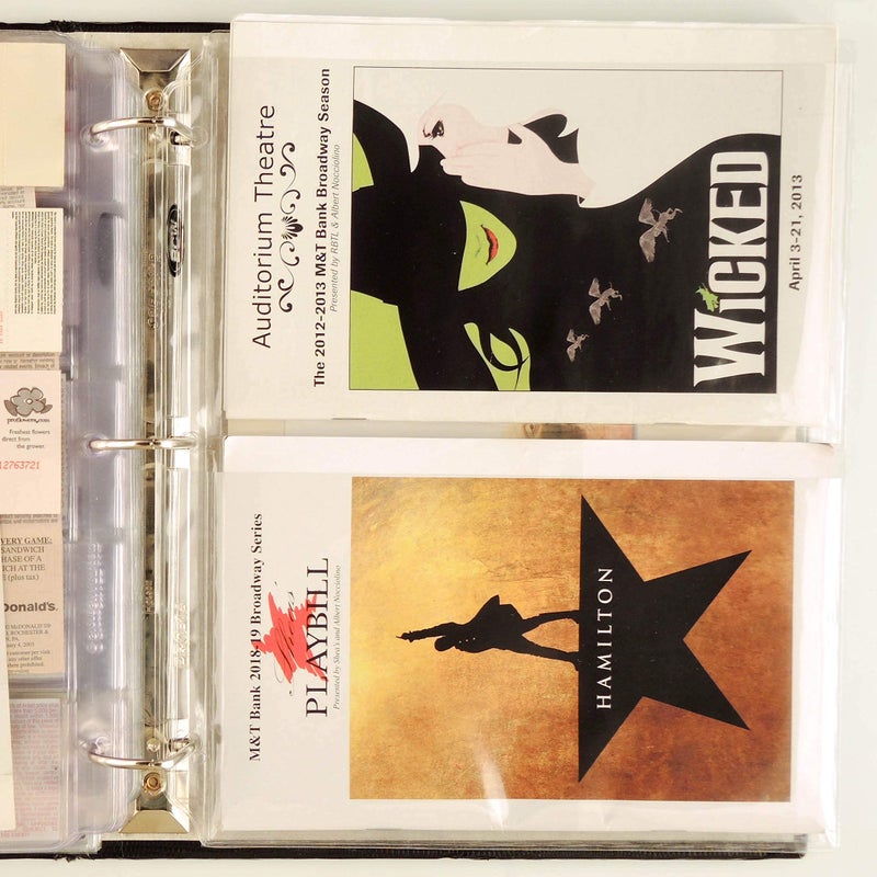STORE SMART StoreSMART Program & Playbill Binder Page - 2 Pockets per Page - 25-Pack - MC50-PG-25 - Image 2